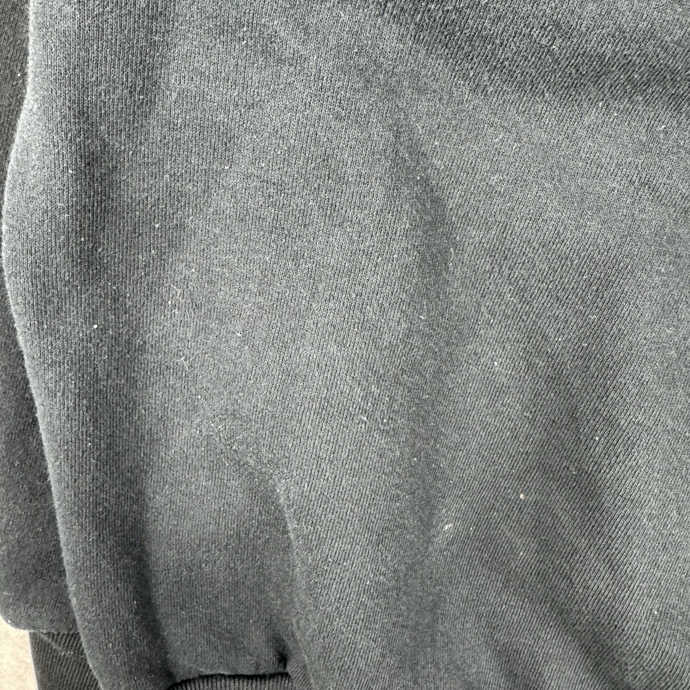 Vintage 90s Jerzees Blank Crewneck Sweatshirt Mens XL USA Made Boxy Black Y2K - Picture 5 of 9